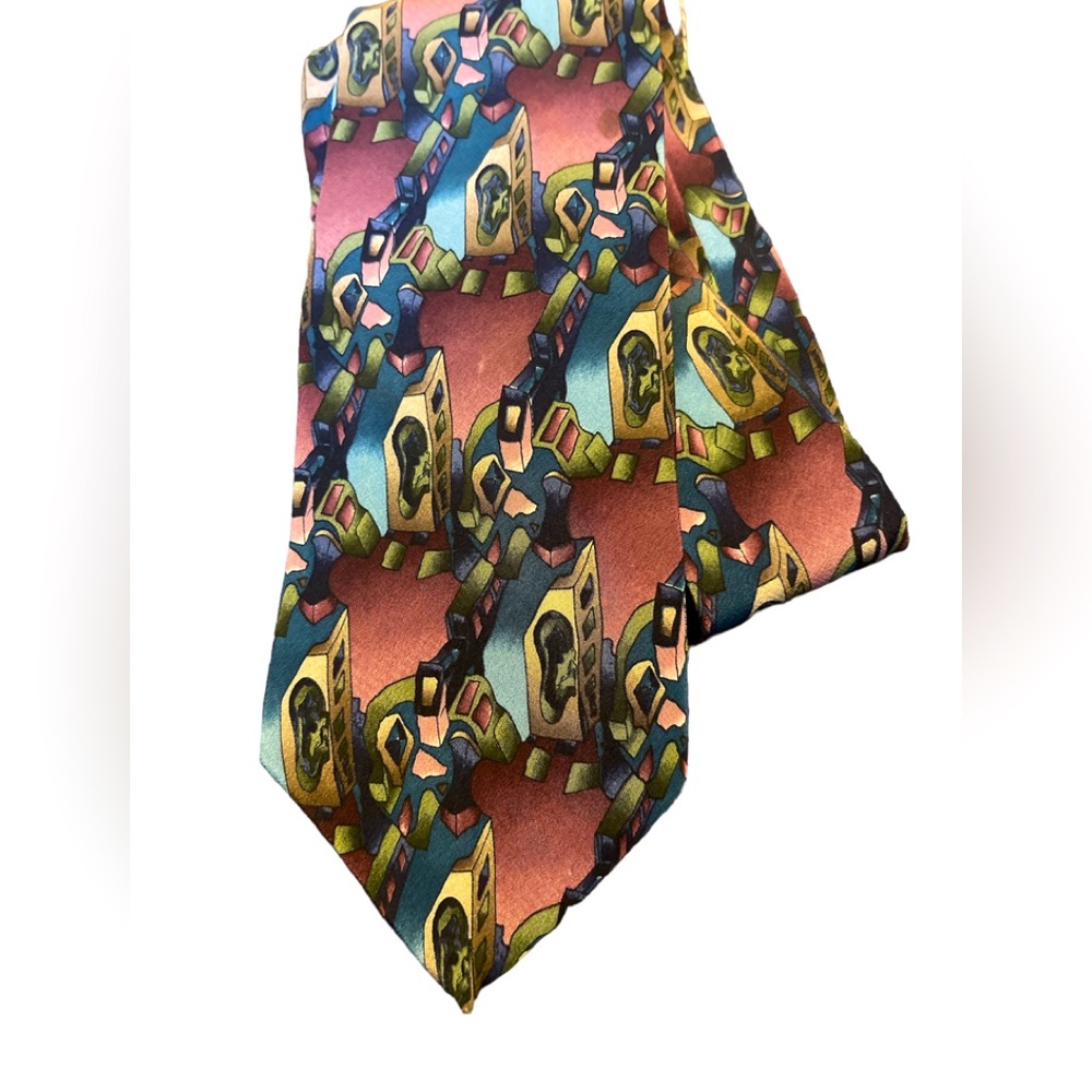 J. Garcia lizard board collection Silk tie